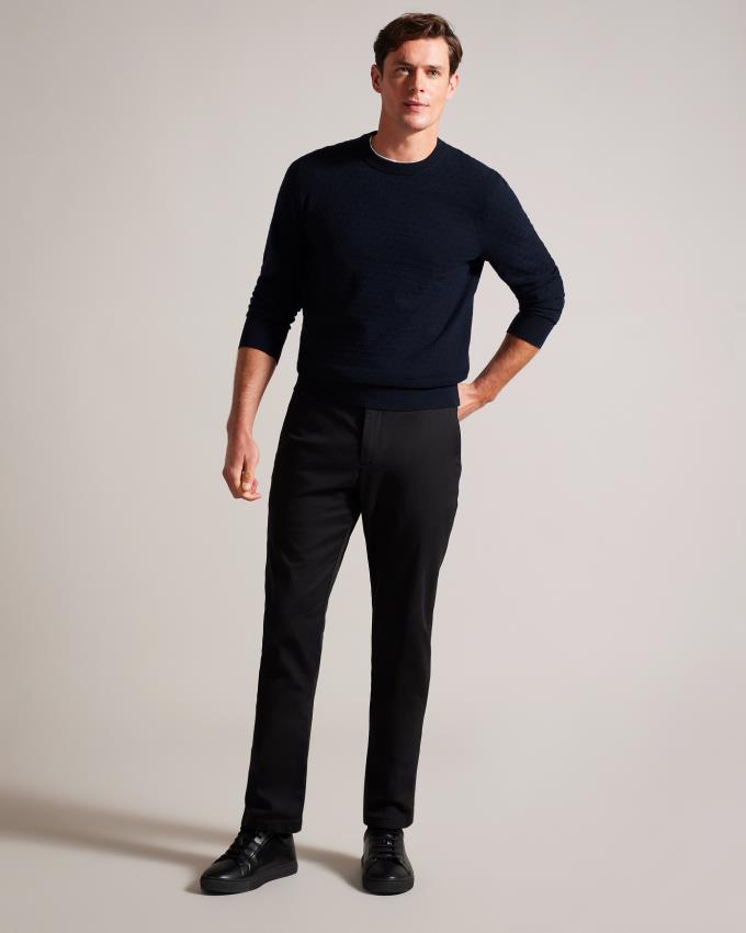 Pull Ted Baker Long Sleeve T Knit Bleu Marine Homme | DLS-56488918